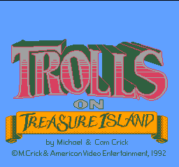 Trolls on Treasure Island (USA) (Unl) Title Screen
